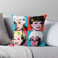 Golden Warhol Girls qhn Soft Decorative Throw Pillow Mask for Home 45cmX45cm(18inchX18inch) Pillows NOT Included