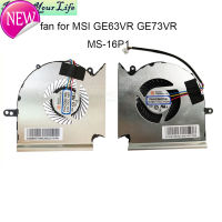 พัดลมคอมพิวเตอร์ใหม่สำหรับ MSI GE63 GE63VR MS-16P1 GP73 GE73 VR GL73 MS-17C1 CPU พัดลมทำความเย็นกราฟิก GPU PAAD06015SL เครื่องทำความเย็น N417ใหม่