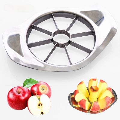 ♠ Stainless Steel Apple Cutter Fruit Pear Divider Slicer Cutting Corer Cooking Vegetable Tools Chopper Kitchen Gadgets Accessories