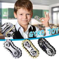 ✢✈✙ DIY Fingertip Toys Gyro Sprocket Flywheel Fingertip Spinner Toy Fidget Gear Kids Birthday Christmas Gifts Chain Metal Roadbike