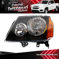 ไฟหน้ารถยนต์ CHEVROLET COLORADO 2008 BLACK ข้างซ้าย (L) โคมดำ