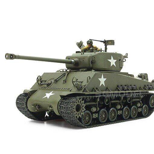 tamiya-ถังขนาด1-35หุ่นประกอบ-us-sherman-ชุดสร้างโมเดลรถถังชุดสะสมรถถังแบบ-m4a3e8-diy-35346