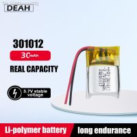 301012 30mAh 3.7V lithium polymer Rechargeable Battery For Bluetooth Headphone Smart Wear MP3 MP4 PAD GPS DIY Lipo Li-ion Cell [ Hot sell ] ougd35