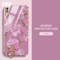 YBD เคสป้องกันกล้องที่แม่นยำ สำหรับ Xiaomi Redmi 9A เคส Redmi 9T 8 8A สไตล์ผู้หญิงเคสป้องกันการตกพร้อมสร้อยข้อมือลวดลายน่ารัก