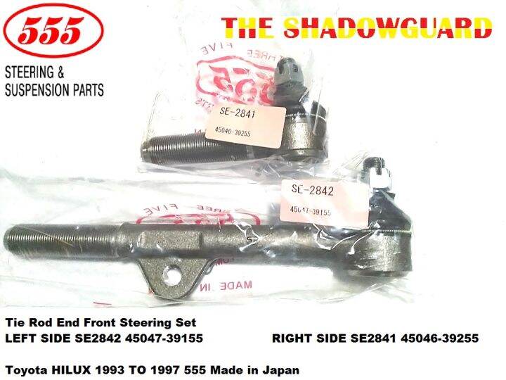 Tie Rod End Hilux Set LEFT and RIGHT SIDE Toyota HILUX LN106 1993 TO