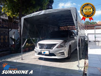 โรงจอดรถสำเร็จรูป CARSBRELLA รุ่น SUNSHINE  A โครงสร้างโรงจอดรถสามารถ  ยืด หด และ พับ เก็บได้