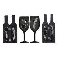 【YF】❄☼  Wine Bottle Opener Stopper Set with Bottle/Cup Storage Pour Spout Drip Practical Handhold Corksc