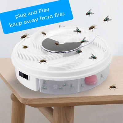 Electric USB Fly Trap With Bait Pest Control Electrical Anti Fly Killer Pests Catcher Bug Insect Repellents Vliegenvan Dropship