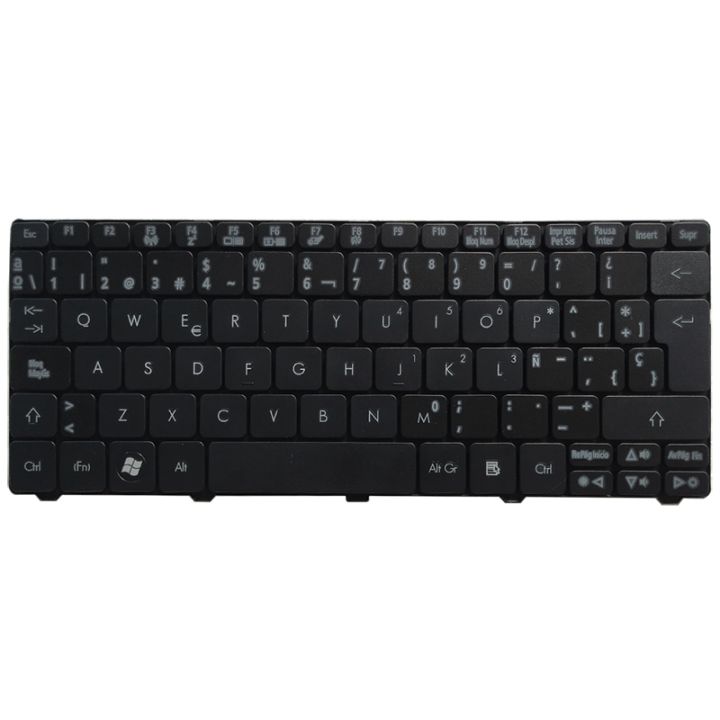 spanish-keyboard-for-acer-aspire-one-d255-d255e-522-d257-aod257-d260-d270-aod260-ao521-ao532-ao533-532-532h-521-533-sp-black