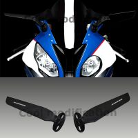 ❁✈▦ For BMW S1000R Modified Motorcycle 2PCS Rear View Mirrors Wind Wing Adjustable Rotating With Logo S1000R