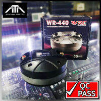 ไดร์เวอร์ยูนิต แบบแป้น WRE WR-440 จุดเด่น ให้เสียงแหลมดัง ปลายเสียงแหลม ที่ ชัด ชิบ ลดปัญหาเสียงหอนหน้าตู้ - ทนกำลังวัตต์ได้ 55 Watt