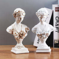 (1PCS) เครื่องประดับตกแต่งรูปปั้นสไตล์ยุโรปห้องนั่งเล่นเครื่องประดับสำหรับถ่ายภาพศิลปะร้านกาแฟ