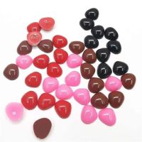 50pcs Doll Accessories Black Plastic Plush Safety Noses Amigurumi for DIY Funny Toy Eyes Noses Anima Accessories Crafts Making Exercise Bands