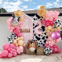 【DT】hot！ 1Set Decoration Digital Foil Garland Arched Pig Themed Birthday Baby Shower