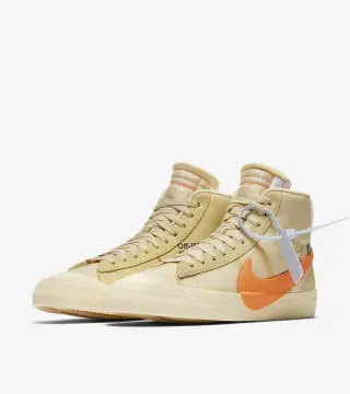 off white nike blazer orange