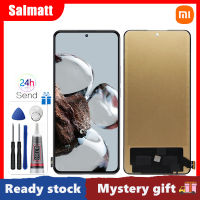 Salmatt จอ LCD TFT ทดสอบ100% สำหรับ Xiaomi 12T Pro 12TPro 22071212AG 22081212UG ชิ้นส่วนจอสัมผัสแอลซีดีของเครื่องแปลงดิจิทัลสำหรับ Xiaomi Mi 12T 12T Pro LCD