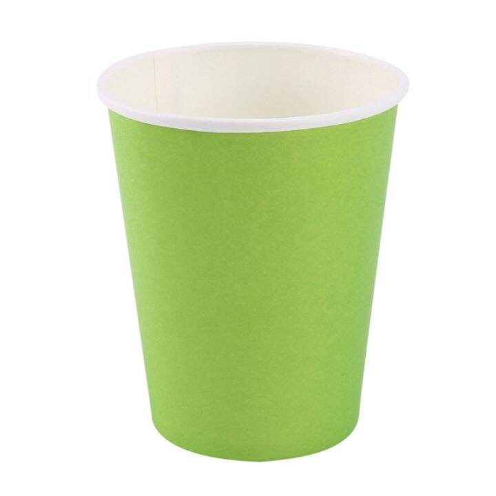 20-paper-cups-9oz-plain-solid-colours-birthday-party-tableware-catering-red