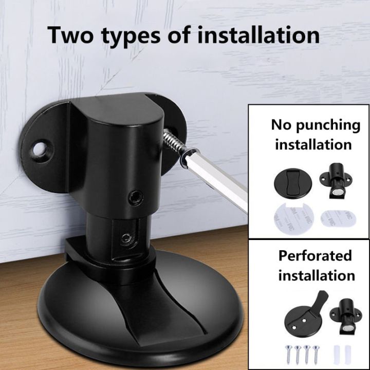 multi-color-anti-collision-household-invisible-door-suction-stainless-steel-adjustable-punch-free-strong-magnetic-doors-stopper-door-hardware-locks