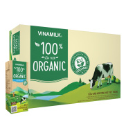 FREESHIP 0đ Toàn Quốc-Thùng 48 hộp Sữa tươi Vinamilk 100% Organic 180ml