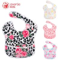 【DT】hot！ Baby Bibs Polyester Feeding Washable with Food Catcher for Babies