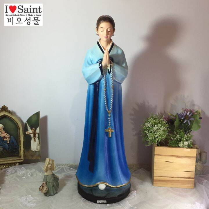Our Lady of Korea Resin Stone 50cm Statue Mama Mary Catholic Religious
