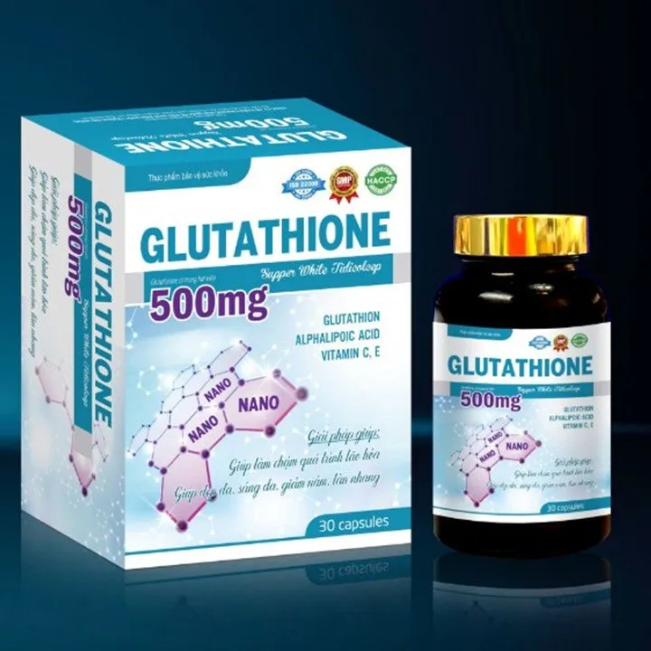 Viên Uống Trắng Da Glutathion 500mg Giúp Trắng Da Toàn Thân Đẹp Dángsáng Da Mờ Nám Lazadavn 