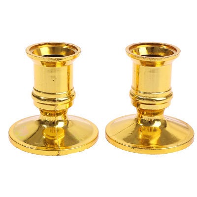 2pcs/set Plastic Candle Holder Candle Base Candlestick Holder For Home Decor