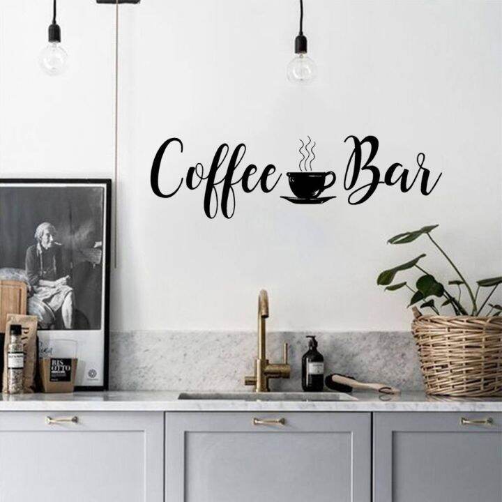 24-home-accessories-coffee-bar-quotes-wall-decal-kitchen-home-wall-decor-ไวนิลสติกเกอร์ไวนิล-design-coffee-bar-wall-mural-wallpaper