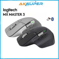 Logitech โลจิเทค เมาส์ไร้สาย MX Master 3 Logitech Darkfield™ Tracking 4000 DPI MX MASTER3