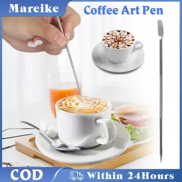 Stainless Steel Coffee Latte Art Pen, Tamper Needle Creative Fancy
