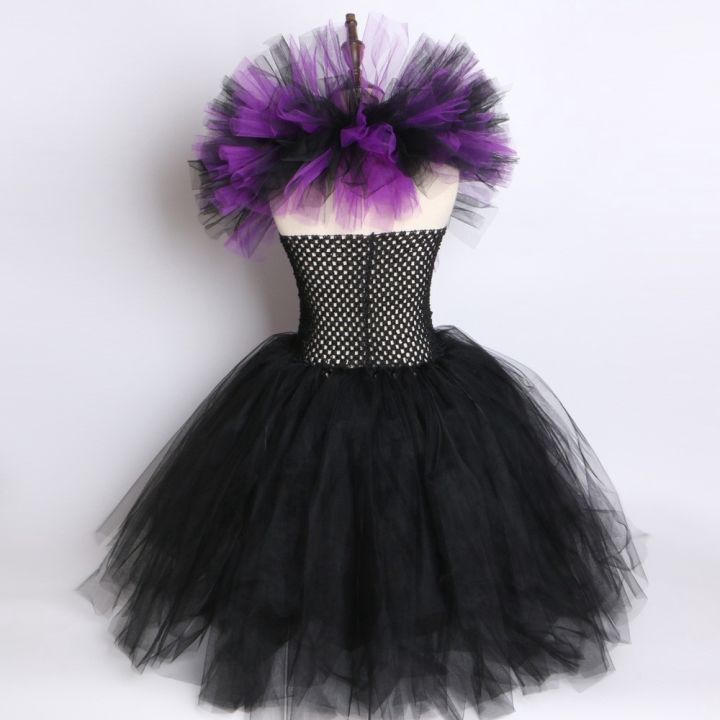 maleficent-evil-queen-girls-tutu-dresses-with-horns-halloween-party-cosplay-witch-costum-tutu-dress-for-baby-girl