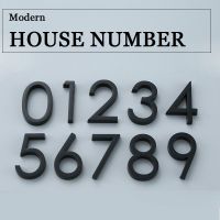 【LZ】♨◇  60mm Self Adhesive House Number Sticker For Apartment Plastic Doorplate Home Door Plaque Numbers Signs Mailbox Street Numbers