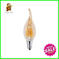 หลอด LED HI-TEK FILAMENT OPERA 4 วัตต์ WARMWHITE E14FLAME-TIP LED FILAMENT CANDLE BULB HI-TEK 4W WARMWHITE E14 **ลดราคาจัดหนัก **