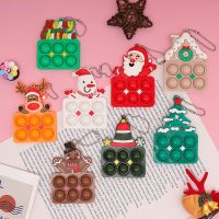 Xmas Gift Gingerbread Man Keychain Cute Creative Bags Pendant Activity Gifts Santa Claus Christmas Tree Elk New Year Decorations