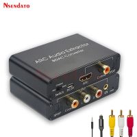 อะแดปเตอร์เครื่องแปลง DAC เครื่องแยก ARC Audio HDMI,เครื่องแกนรวมSPDIF ออปติคอลดิจิตอลเป็นอนาล็อก3.5มม. ตัวแปลงเสียง HDMI DAC สเตอริโอ L/R