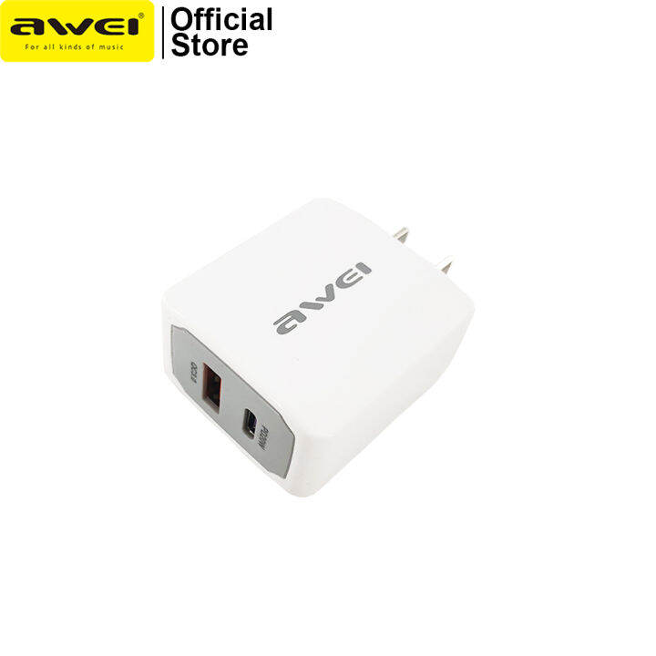 Awei C2 Power Adapter PD20W Fast Charger TypeC USB Port Quick Charge