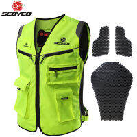 Scoyco JK30รถจักรยานยนต์สะท้อนแข่งเสื้อกั๊ก Visbility Moto ความปลอดภัยการรักษาความปลอดภัยถนนที่มีคุณภาพสูงเกียร์ป้องกันจัดส่งฟรี