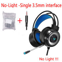 H&amp;A Gaming Headsets Gamer Headphones Surround Sound Stereo Wired Earphones USB Microphone Colourful Light PC Laptop Game Headset