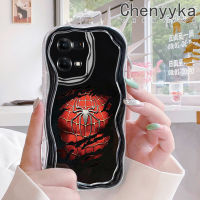 เคส Chenyyka สำหรับ OPPO Reno 7 4G Reno 8 4G F21 Pro F21s Pro Reno 4 Pro Reno 6เคสแฟชั่นลายแมงมุมเนื้อครีมกันกระแทกแบบใสนิ่มเคสมือถือโปร่งใสลายกล้องถ่ายรูปสร้างสรรค์เคสซิลิกาเจลป้องกัน