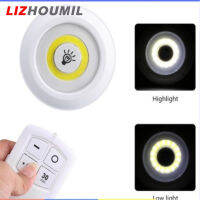 LIZHOUMIL ชุดหลอดไฟตรวจจับแบบไร้สาย4โหมดหรี่แสงได้รีโมทคอนโทรลไร้สายไฟผนัง Led ไฟห้องนอนสีขาว1ชุด