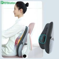 ♙✳❒ PurenLatex Back Cushion Memory Foam Seat Orthopedic Tailbone Pain Office Pain Sciatica Relief Coccyx Car Cushion for Back