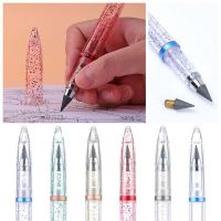 WEINAN เด็ก ของขวัญ ลบได้ เขียนได้ไม่จำกัด ไม่สกปรก ที่ใส่ปากกาอะคริลิค เครื่องมือวาดภาพร่าง HB Eternal Pencil ปากกาวาดภาพ ปากกาไร้หมึก