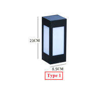 Thrisdar Solar Garden Post Cap Light Outdoor Villa Front Door Fence Solar Pillar Light Landscape Pathway Lawn Deck Solar Lamp