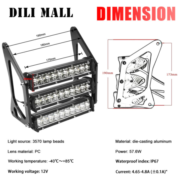 ไฟหน้า-ip67กันน้ำตะเกียบหน้าไฟหน้ารถมอเตอร์ไซค์แบบ-led-รถจักรยานยนต์12v-ใช้ได้กับรถมอเตอร์ไซค์-grom-msx125-2013-2016