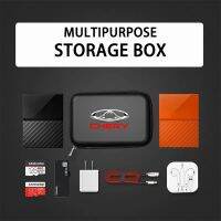 Portable storage box data cable driver  39;s license ID storage bag For Chery Tiggo 8 Arrizo 5 pro gx 5x eQ7 tiggo 7 Pro 2020 Car