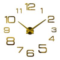 ZZOOI New Vintage Wall Clock Modern Design Large Diy Acrylic Clocks Horloge Murale Quartz Watch 3d Stickers Brief Living Room