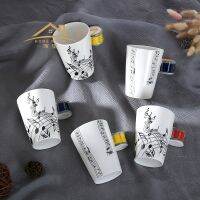 【High-end cups】240มิลลิลิตรเพลงสไตล์แก้วกาแฟถ้วยกีตาร์ไวโอลินเปียโนแซกโซโฟนรูปร่างจับศิลปะถ้วยสำหรับคริสต์มาสของขวัญแต่งงานเพลงผู้ที่ชื่นชอบ