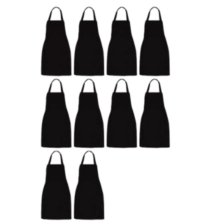 10-pack-bib-apron-unisex-black-apron-bulk-with-2-roomy-pockets-machine-washable-for-kitchen-crafting-bbq-drawing