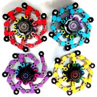 Fingertip Mechanical Gyroscope Versatile Chain Robot A Fingertip Gyroscope Childrens Rotating Toy Presser