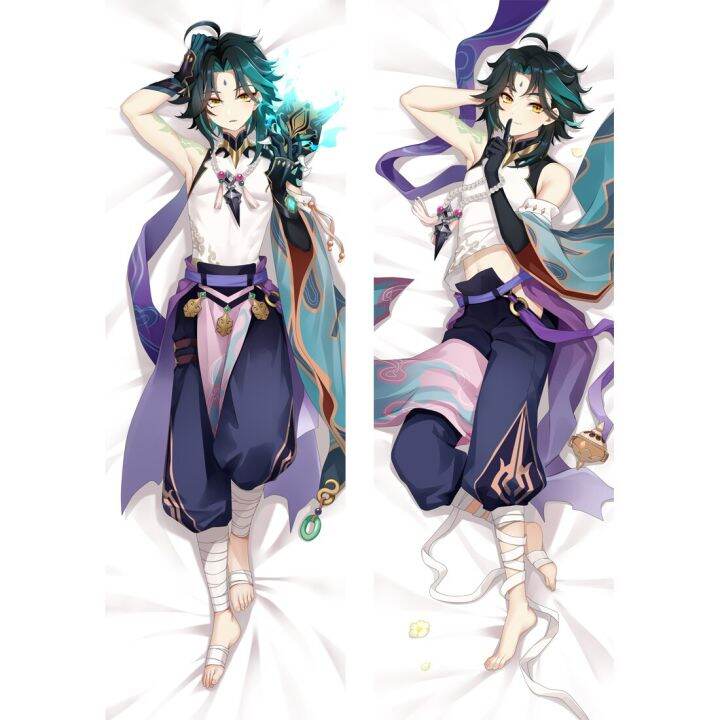 ปลอกหมอนอิงลาย-genshin-impact-dakimakura-xiao-ปลอกหมอนอิงหมอนกอดลายอนิเมะเกมโอตาคุ